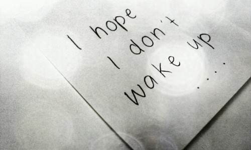 i hope i don't wake up